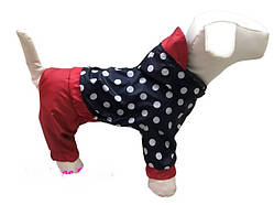 Дощовик комбінезон для собак "Горох"