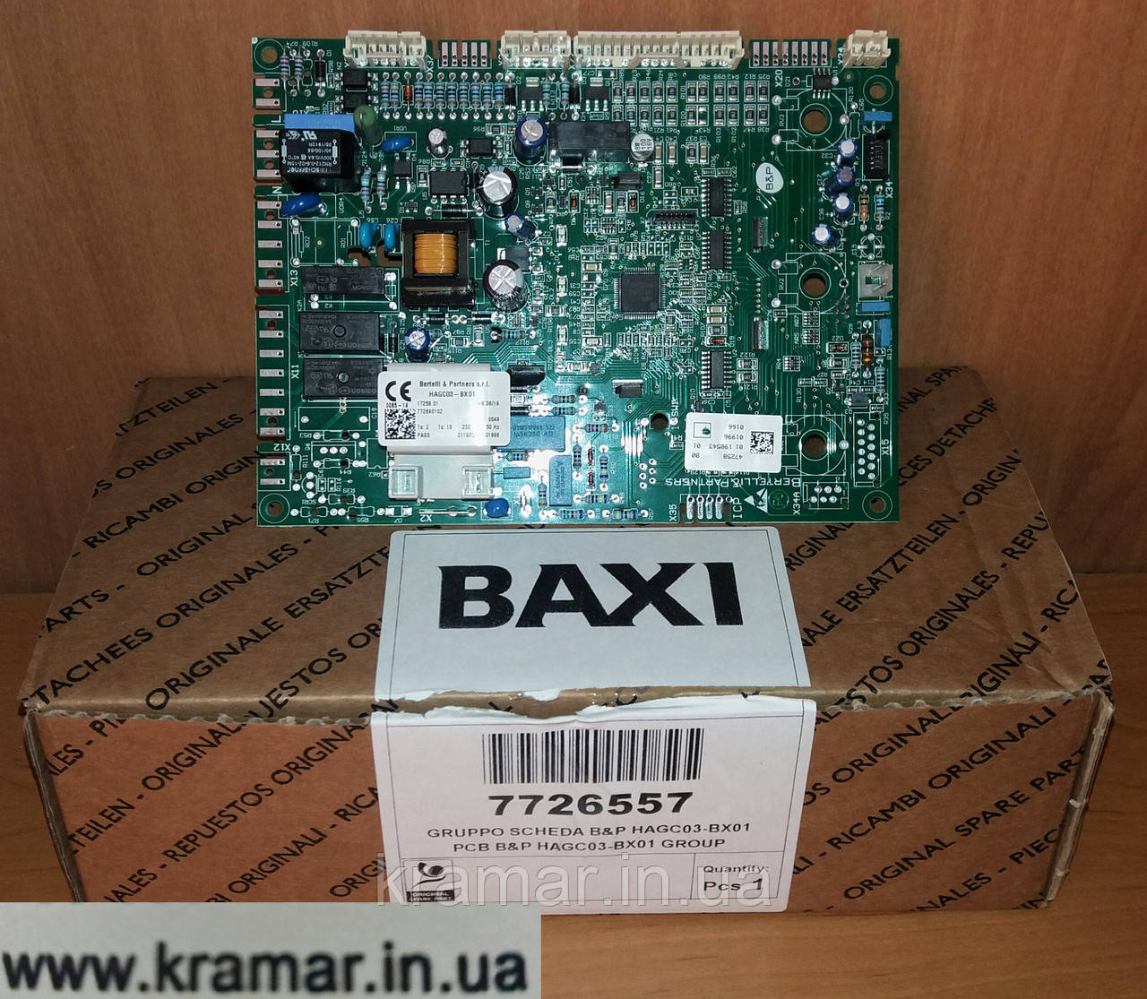 Плата управління Baxi Duo-Tec Compact, Luna/Nuvola Duo-Tec 7726557, 767905600