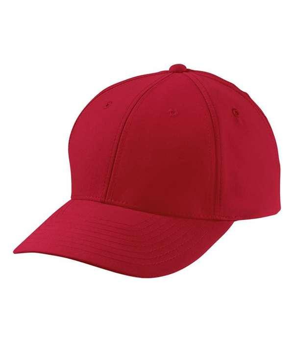Персикова кепка з 6-ти панелей Червоний, фото 1