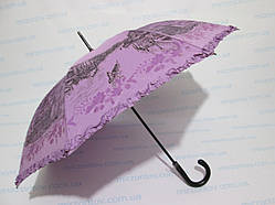Парасолька-тростина жіноча з рюшем по краю купола