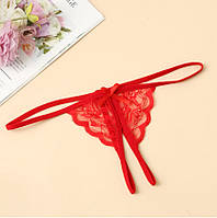 Трусики стрінги еротичні ЧЕРВОНІ