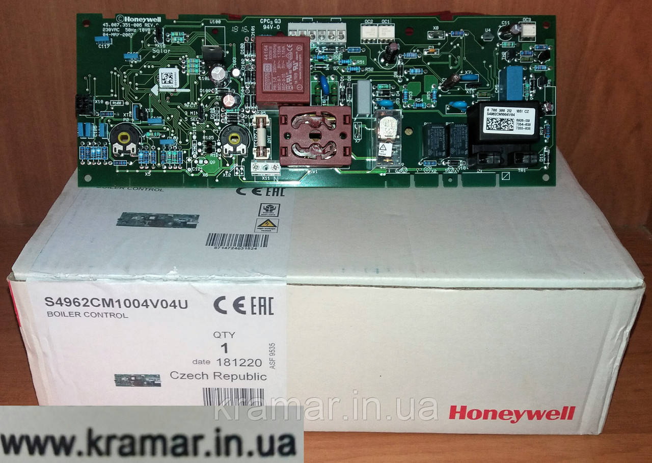 Плата управління Junkers Euroline ZW/ZS/OW-1AE/1KE Honeywell S4962CM1004V04U