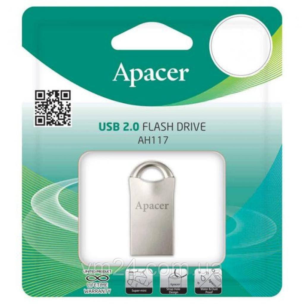 Флеш-драйв APACER AH117 16GB (AP16GAH117S-1) Silver