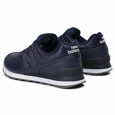 Кросовки шкіряні New Balance чоловічі 574SNU синій, фото 4