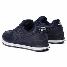 Кросовки шкіряні New Balance чоловічі 574SNU синій, фото 3