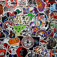 Стикеры Звездные войны - Виниловые стикеры на ноутбук, велик, скейт, авто