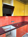 Кухня Хай-Тек 3800х1700 мм (оранж + лимон), фото 2
