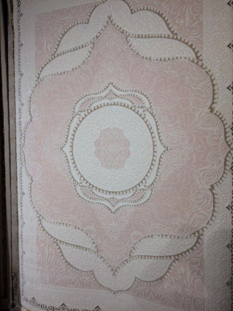 Акриловий килим RUYA 2-65 кремовий з рожевим, фото 1