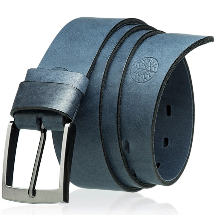 Ремінь чоловічий шкіряний Betlewski® 4 х 0,4 (LIC40-0) — синій, фото 1