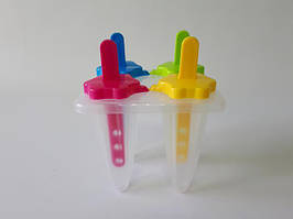 Форми для морозива пластикова в наборі 4 штуки Форми для фруктового льоду L 9,5 cm