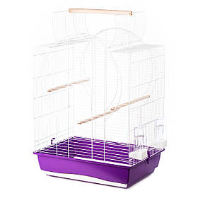 Клітка для птахів "Inter-zoo" EMMA, біла, 540x390x720(cabrio 850)