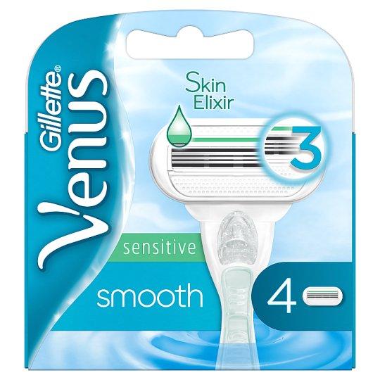 Леза Gillette Venus Smooth Sensitive паковання 4 шт.