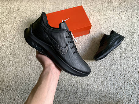 Чоловічі кросівки Nike Zoom Pegasus V6 Turbo All Black чорні, фото 1