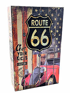 Книга-сейф з ключами "Route 66" 24х15,5х5,5см (32007D)