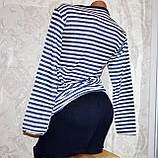 Розмір S (42-44). Синій теплий жіночий комплект для сну, піжамка, одяг для дому, кофта та штани, Туреччина, фото 6