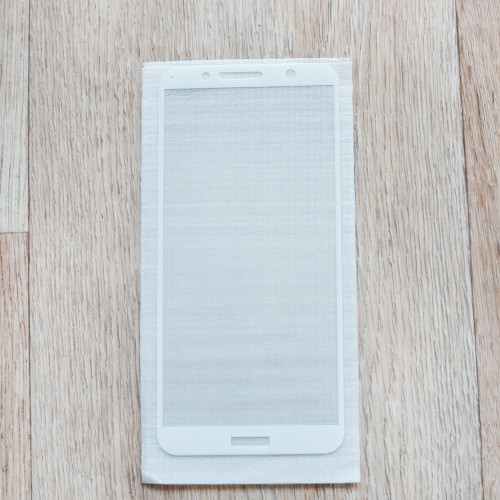 Захисне скло для Huawei Y6 2018 (ATU-L21), Full Cover, white silk