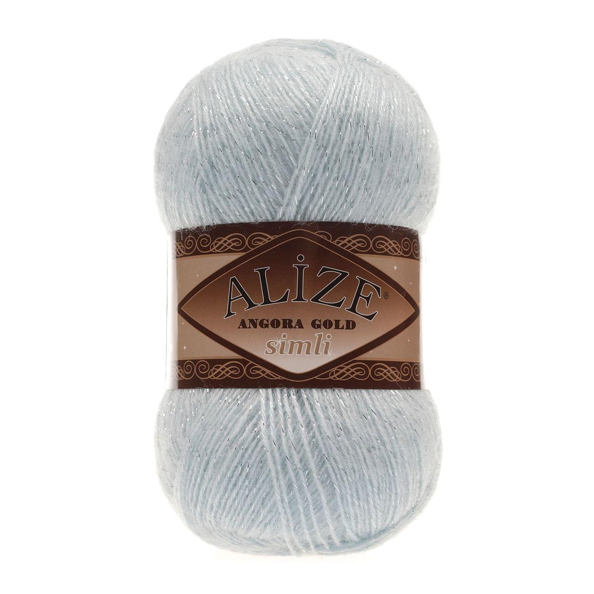 ANGORA GOLD SIMLI 514 зимове небо - 20% вовна, 5% металік, 75% акрил