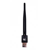 Адаптер USB WiFi GI HD Slim (на чипе 7601) 3 dBi antenna ORIGINAL (150 мм) 150 Мбит/с Сетевой адаптер b/g/n