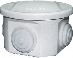 Монтажна коробка E.Next 80x50мм IP65 для силових та слабострумових мереж