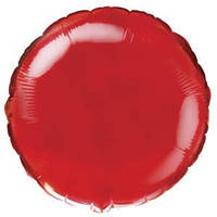Качество! Воздушный шар из фольги для Украшения зала FM Круг Red 30"/76 см