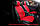 Накидки на сидіння CarFashion/Модель: MONACO FRONT чорний, чорний — червоний, червоний (21819), фото 8