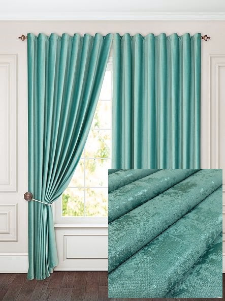 Готові Портьєри "Еверест" Блакитний