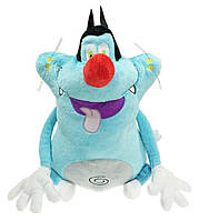 М'яка іграшка 38 см Кіт на ім'я Оггі мультфільм Оггі і таргани Oggy et les Cafards cartoon ОС