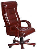 Крісло для керівника «Роял Люкс» шкіра спліт, Безплатна доставка, фото 2