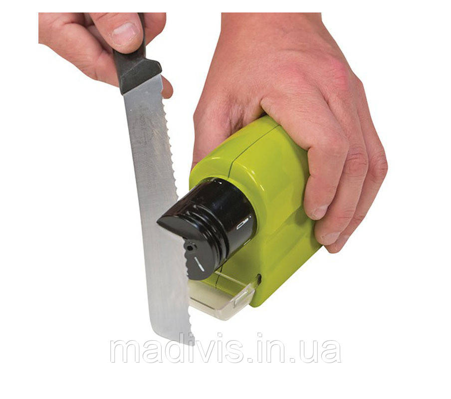 Универсальная электрическая точилка для ножей, ножниц и отвёрток SWIFTY SHARP + БАТАРЕЙКИ - фото 3 - id-p1050399835