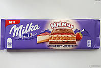 Шоколад Milka Strawberry Cheesecake (полуничний чизкейк) Швейцарія 300г