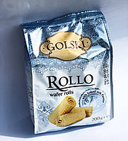 Вафельні рулетики Rollo зі смаком пряженого молока ТМ Golskі 200г