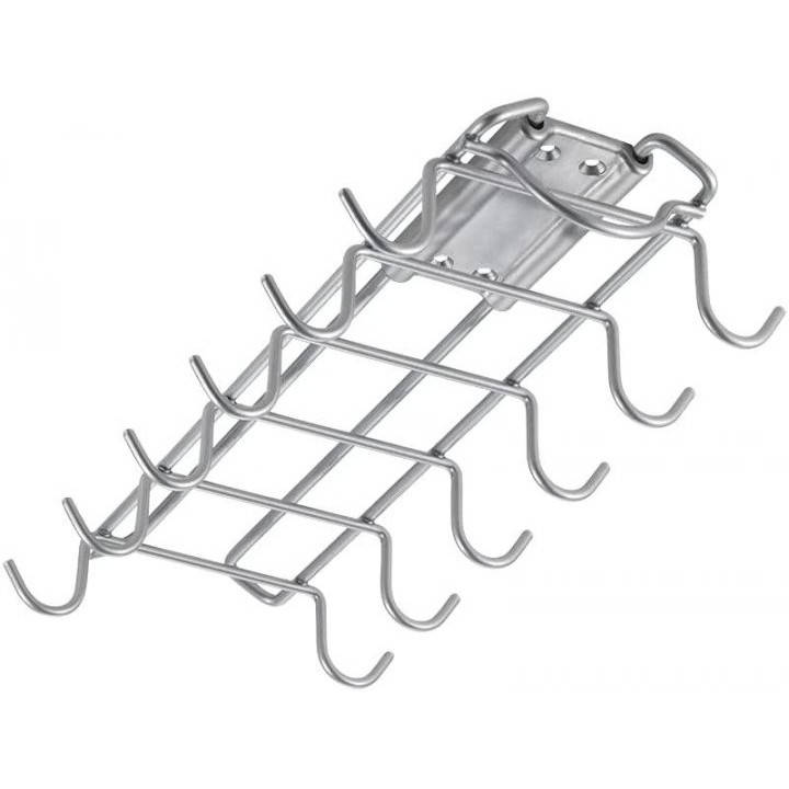 

Держатель для чашек 13х28х5 см серый металлик SLIDE-HOOKS METALTEX (364937)