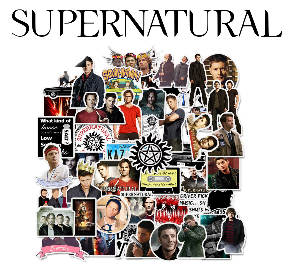 

Набор виниловых наклеек Сверхъестественное / Supernatural 25шт.