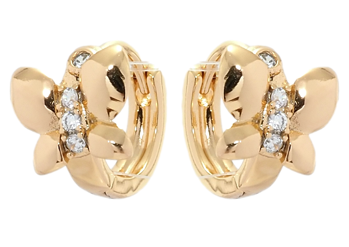 

Серьги Xuping Позолота 18K колечки "Бабочки"