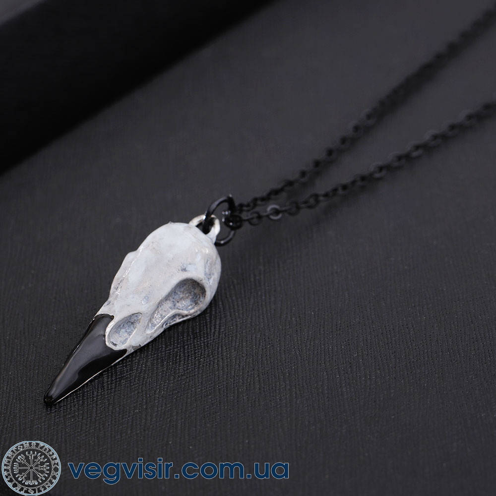 

Кулон подвеска 3D череп голова ворона головы вороны Колдовство амулет с черепом