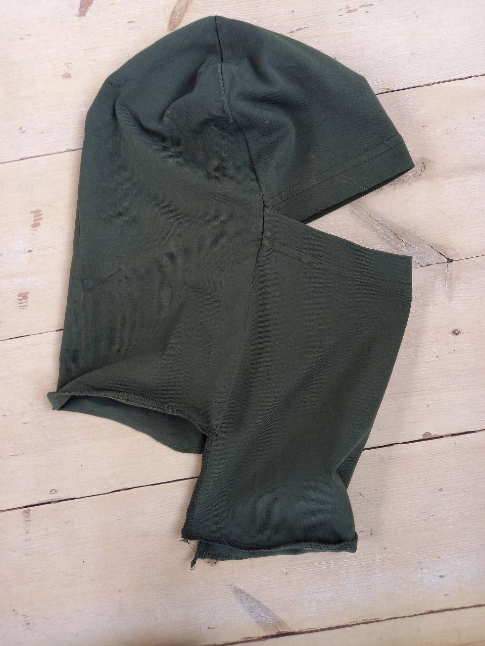 

Балаклава летняя хаки трикотаж