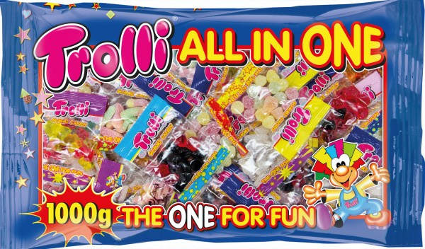 

Набор жевательных конфет Trolli All in One 50s 1000 g
