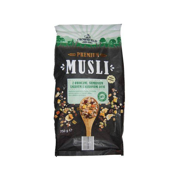 

Мюсли злаковые с фруктами Crownfield Premium musli 750 гр Германия