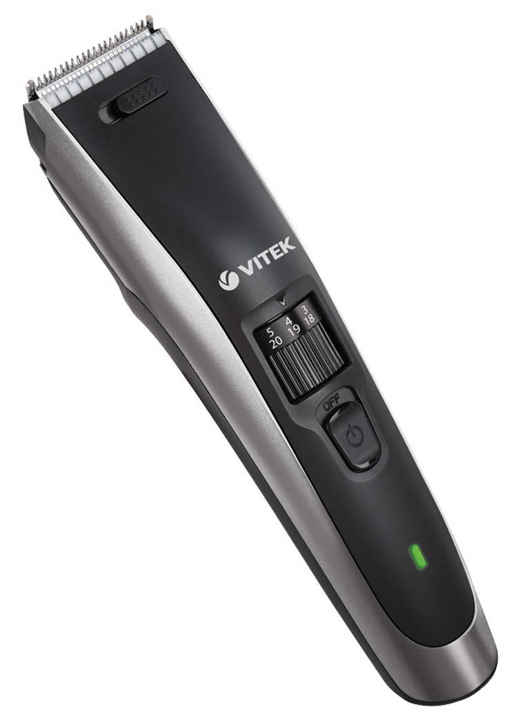 

Машинка для стрижки волос аккумуляторная VITEK VT-2588 1-30 мм Черный/ Серый