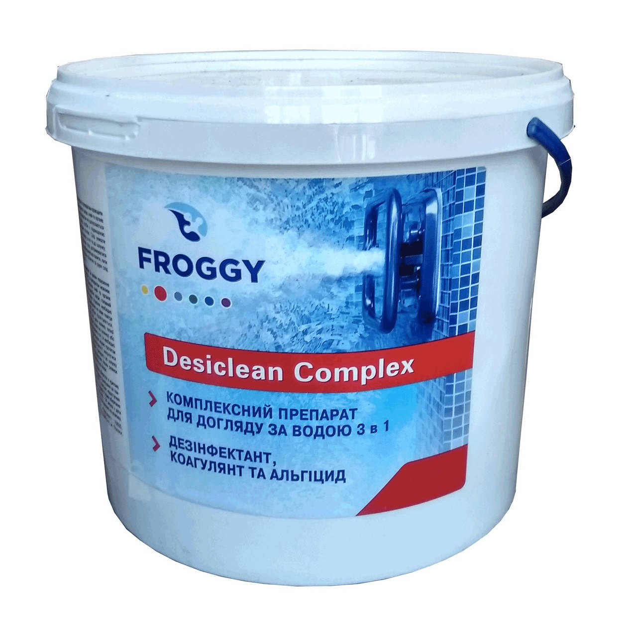 

Хлор-длительный 3в1 таблетки 20 Desiclean Complex FROGGY 4кг