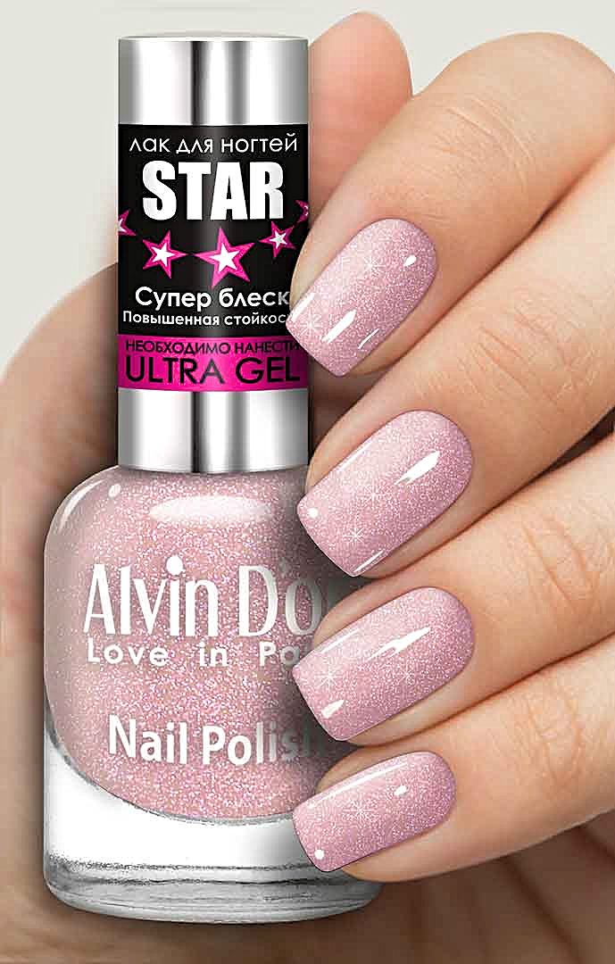 

Лак для ногтей Alvin D`or STAR Супер блеск № 6102