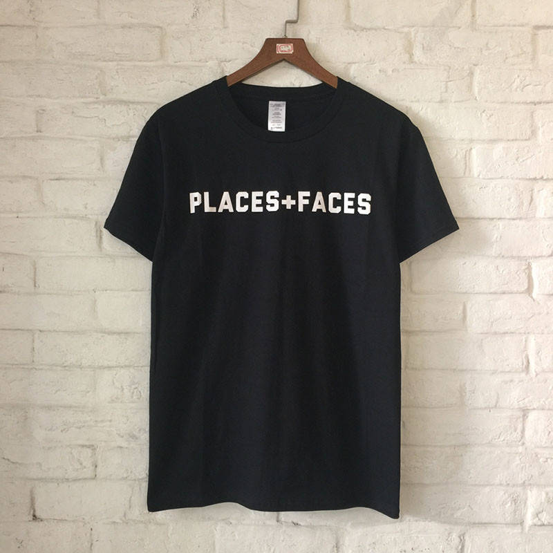 

Футболка Places + Faces черная с логотипом, унисекс (мужская, женская, детская)