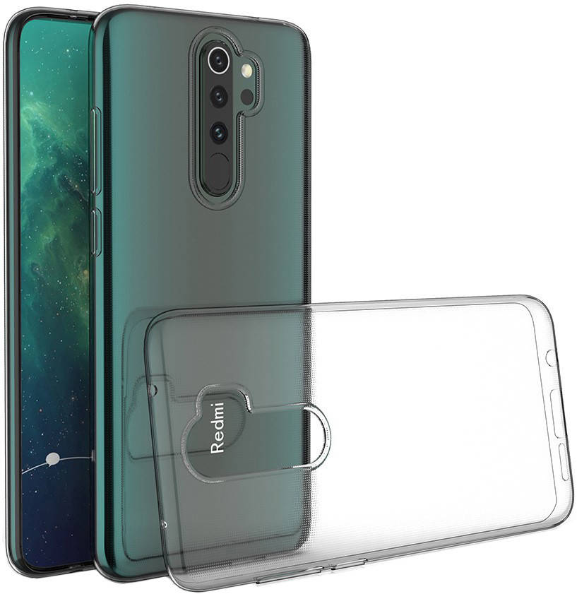 

Силиконовый чехол для Xiaomi Redmi Note 8 Pro, Прозрачный