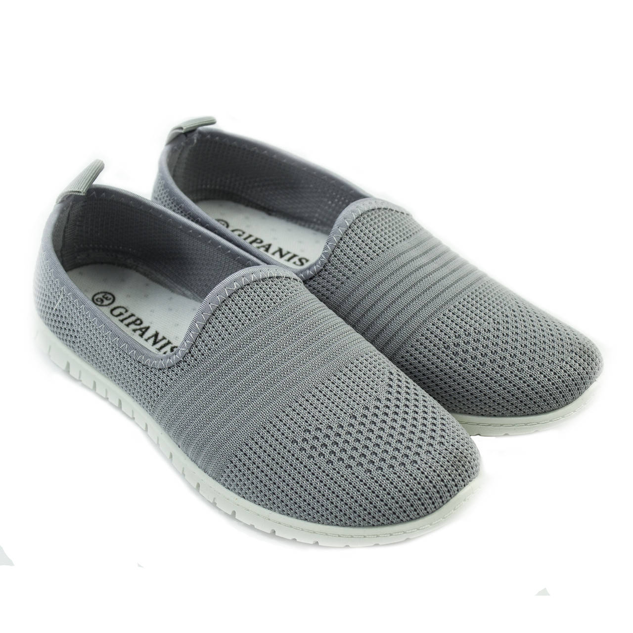 

Женские слипоны без шнурков легкие сетка мокасины (36,37,38,39,40) Серый S-18042020-5 40