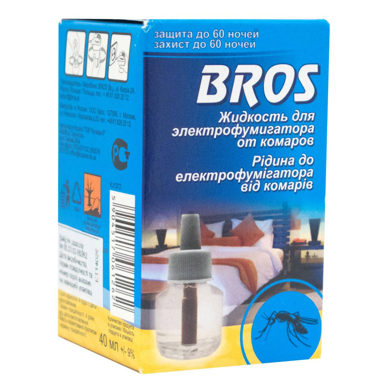

Жидкость для электрофумигатора от комаров Bros