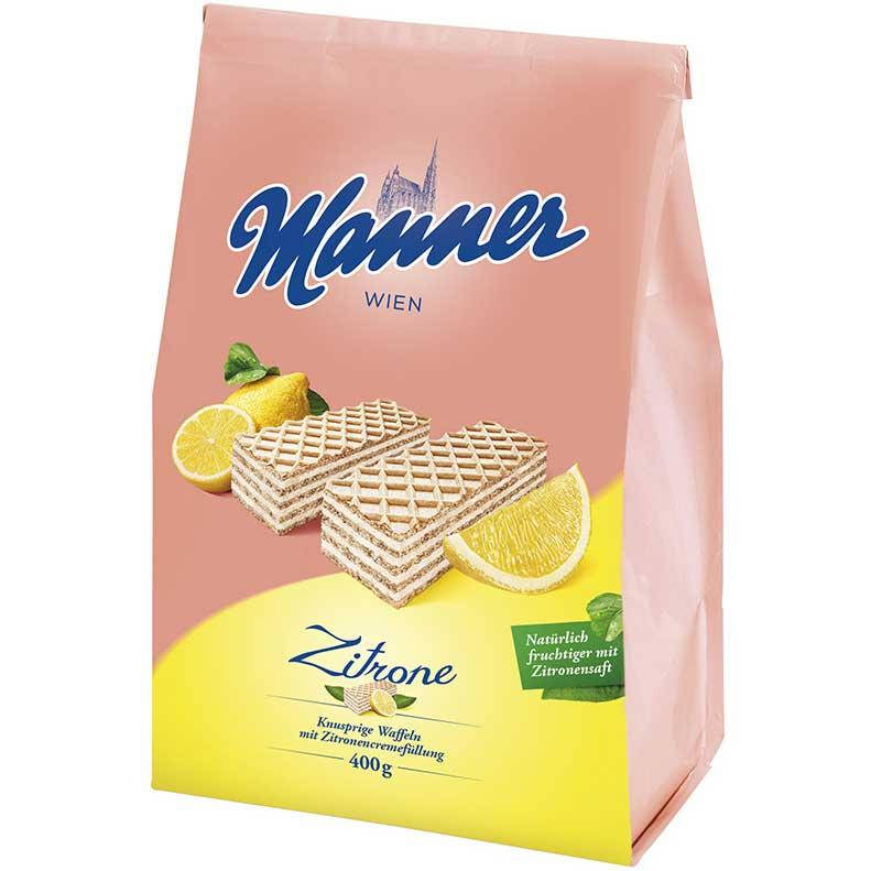 

Вафли Manner Лимонные Zitrone 400 g