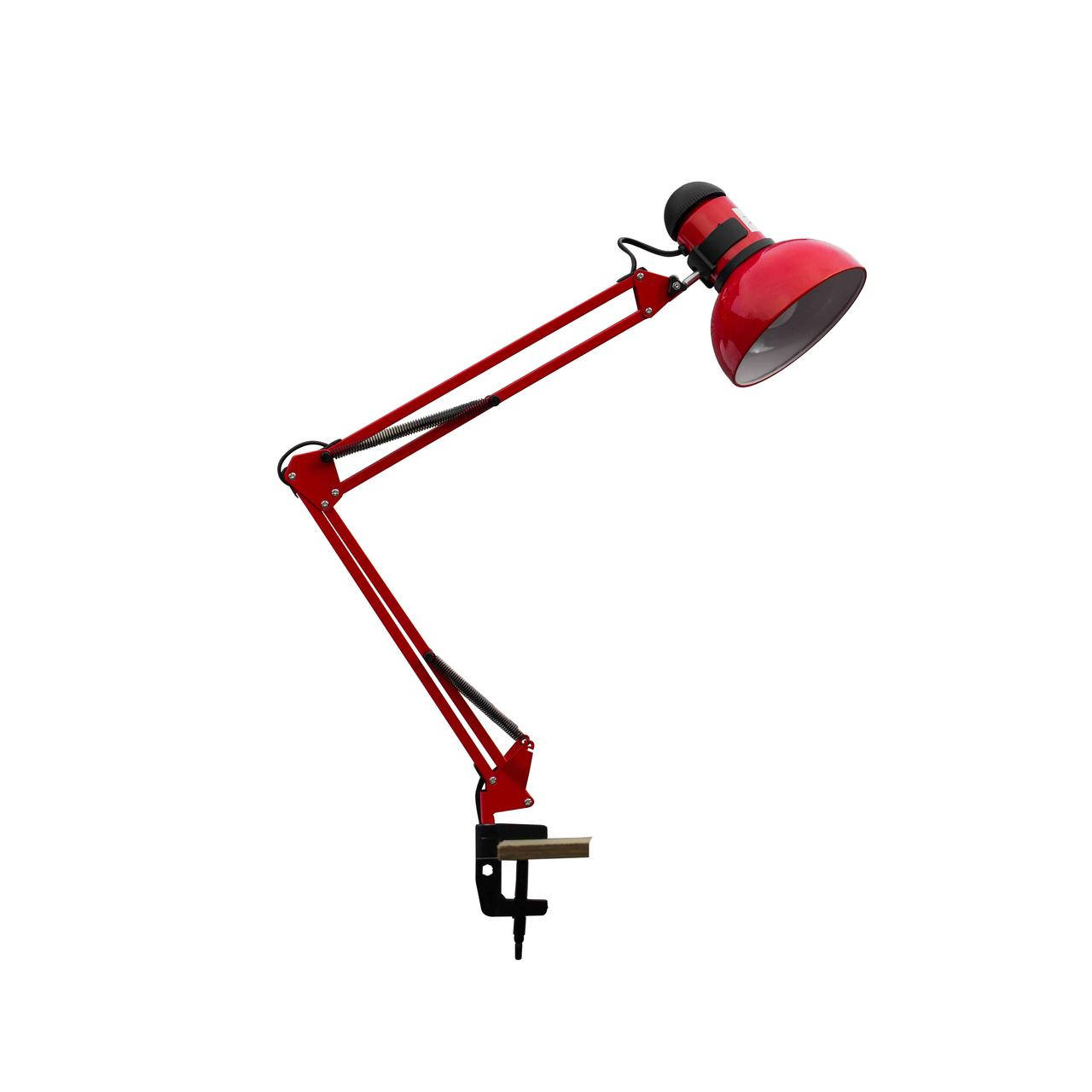 

Лампа настольная на струбцине красная LOGA L-608, Красный