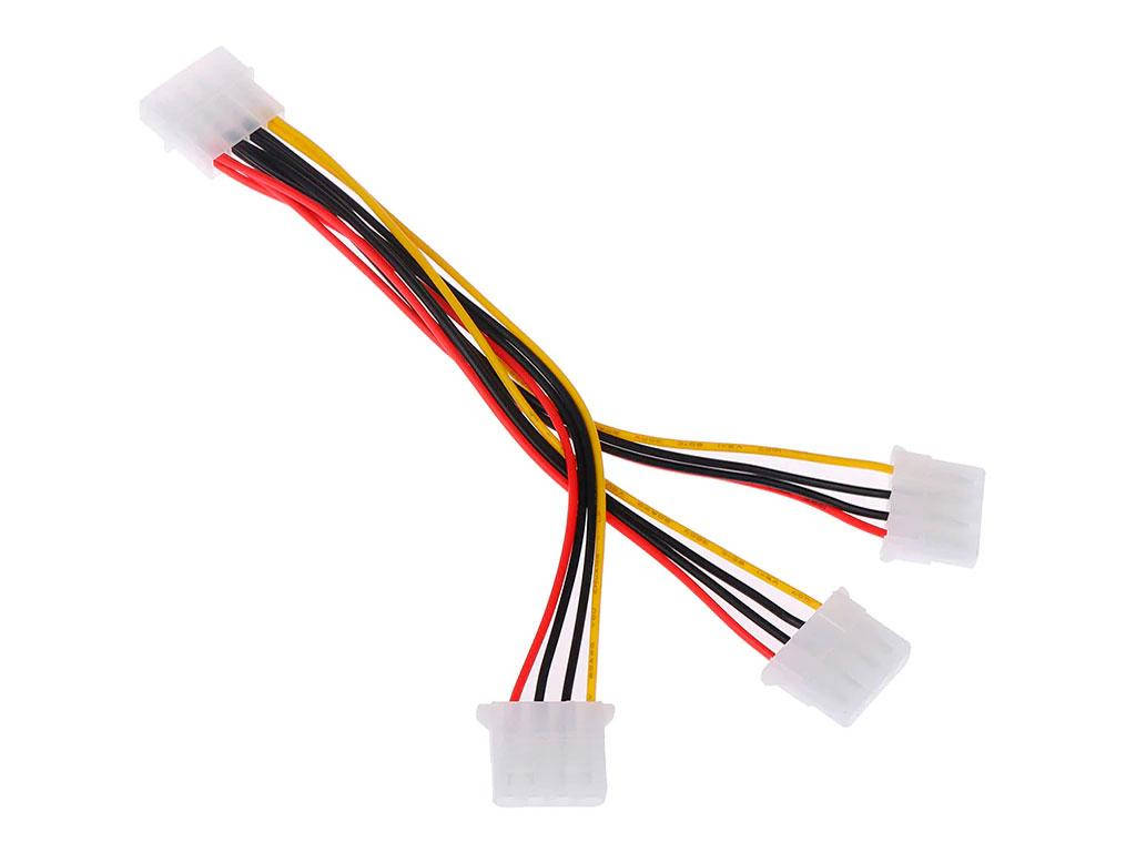 

Переходник (сплиттер) 4pin (molex) to 3 x 4pin (molex)