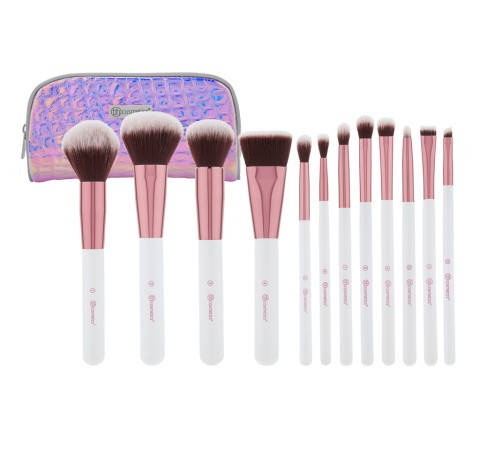 

Красивый набор кистей в косметичке Crystal Quartz BH Cosmetics Оригинал