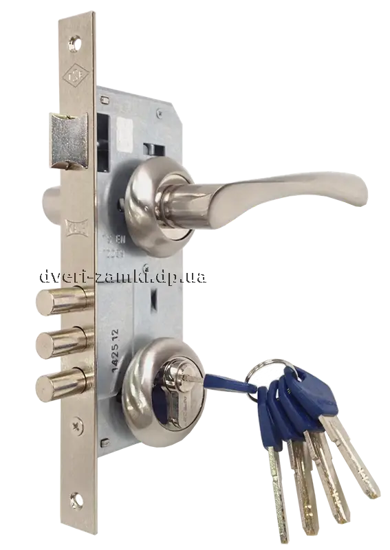 

Замок Kale 152 3MR ручками Apecs Standart H-0823-A-NIS матовый никель